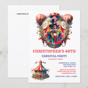 Carnaval Circus Adult Festival Ringmaster Kaart