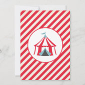  carnaval Circus Animals Baby shower Uitnodigen Kaart (Achterkant)