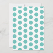 Carnaval Circus Big Top Aqua 1e Verjaardag Kaart (Achterkant)