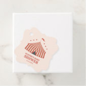 Carnaval Circus Big Top Baby shower Bedankjes Labels (In situ)