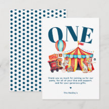 Carnaval Circus Big Top Blauw Dank u