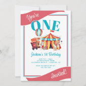 Carnaval Circus Big Top Kind jarig Kaart (Voorkant)