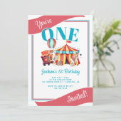 Carnaval Circus Big Top Kinderverjaardag Kaart (Staand voorkant)