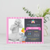 Carnaval Circus Bigtop Verjaardag Uitnodigingen Me (Staand voorkant)