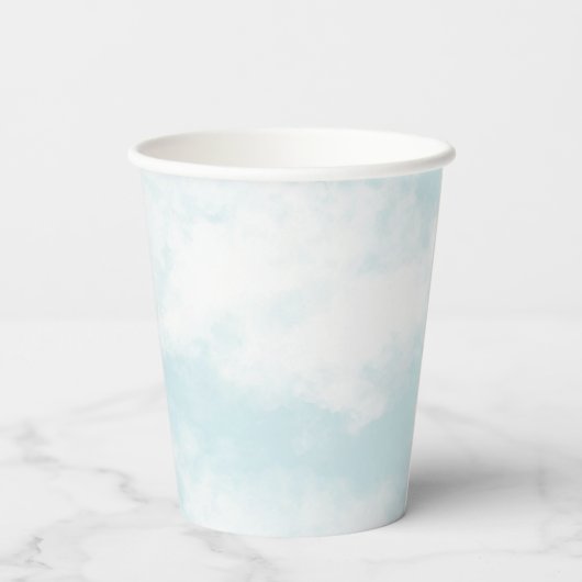 Carnaval Circus Blauw Baby shower Papieren Bekers (Achterkant)