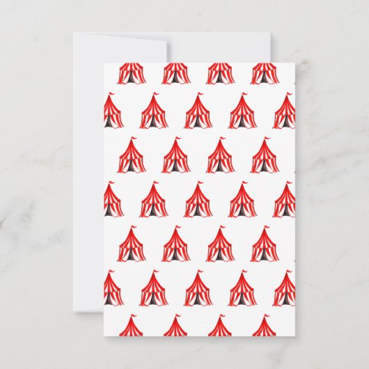 Carnaval Circus Clown Balloon Festival Verjaardag Bedankkaart (Achterkant)