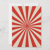  Carnaval Circus & Dieren Verjaardag Bedankkaart (Achterkant)