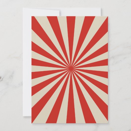  Carnaval Circus & Dieren Verjaardag Bedankkaart (Achterkant)