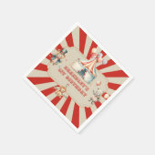  Carnaval Circus & Dieren Verjaardagsservet Servet (Hoek)