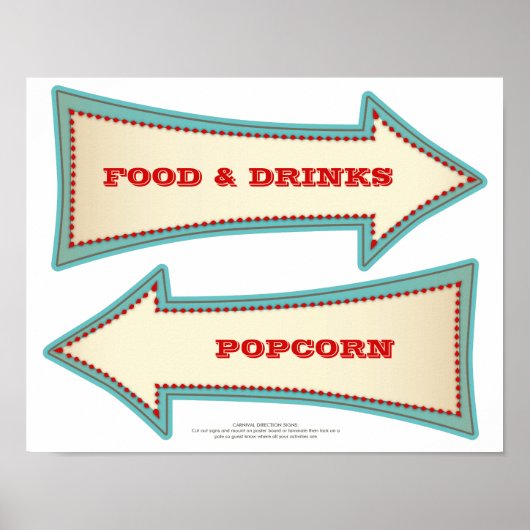 carnaval Circus DIY Directie Tekenen Poster (Voorkant)