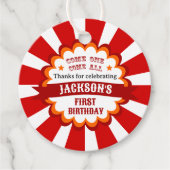 Carnaval Circus Festival Kids Verjaardagsfeest Bedankjes Labels (Voorkant)