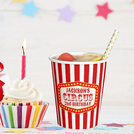 Carnaval Circus Festival Kids Verjaardagsfeest Papieren Bekers