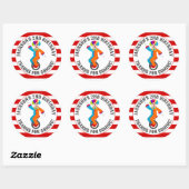 Carnaval Circus Festival Kids Verjaardagsfeest Ronde Sticker (Vel)