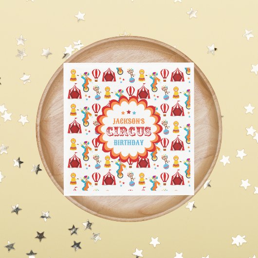 Carnaval Circus Festival Kids Verjaardagsfeest Servet