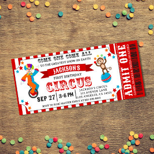 Carnaval Circus Festival Kids Verjaardagskaart Kaart