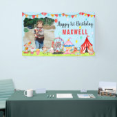 Carnaval Circus Festival Show Kinder Foto Verjaard Spandoek (Beurs)