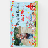 Carnaval Circus Festival Show Kinder Foto Verjaard Spandoek (Verticaal)