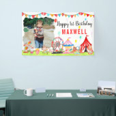 Carnaval Circus Festival Show Kinder Foto Verjaard Spandoek (Beurs)