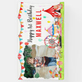 Carnaval Circus Festival Show Kinder Foto Verjaard Spandoek (Verticaal)
