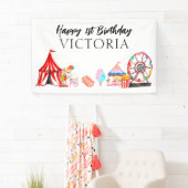 Carnaval Circus Festival Show Kinderen Verjaardag Spandoek (Insitu)