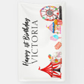Carnaval Circus Festival Show Kinderen Verjaardag Spandoek (Verticaal)
