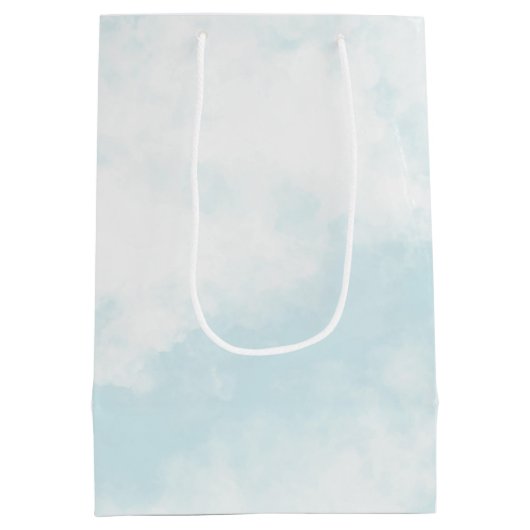 Carnaval Circus Grote Top Blauwe Verjaardag Medium Cadeauzakje (Achterkant)