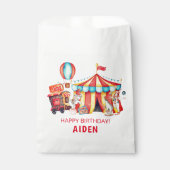 Carnaval Circus Grote Top Verjaardag Bedankzakje (Voorkant)