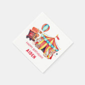 Carnaval Circus Grote Top Verjaardag Servet (Hoek)