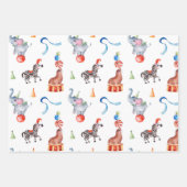 Carnaval Circus Kinderen Verjaardag Inpakpapier Vel (Voorkant)