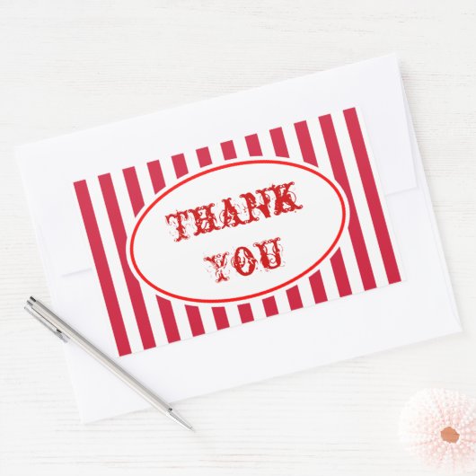 Carnaval Circus Party Dank u Stickers (Envelop)