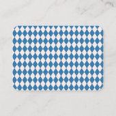 Carnaval Circus Retro script Luiers Raffle Informatiekaartje (Achterkant)