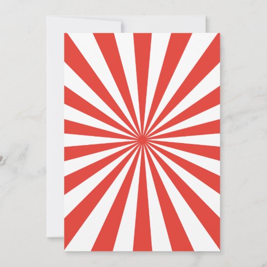 Carnaval Circus Show & Dieren Verjaardag Bedankkaart (Achterkant)