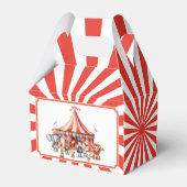 Carnaval Circus Show & Dieren Verjaardagsfeest Bedankdoosjes (Achterkant)