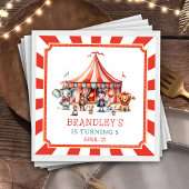 Carnaval Circus Show & Dieren Verjaardagsservet Servet