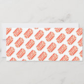 Carnaval Circus Show Ticket Entree Kids Verjaardag Kaart (Achterkant)