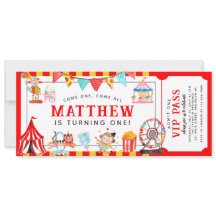 Carnaval Circus Show Ticket Entree Kids Verjaardag