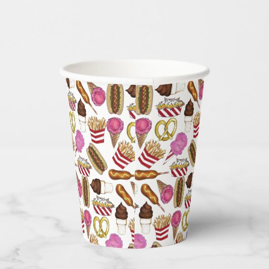 Carnaval Circus State Fair Foods Verjaardagsfeest Papieren Bekers (Rechts)