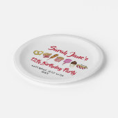 Carnaval Circus State Fair Foods Verjaardagsfeest Papieren Bordje (Gekanteld)