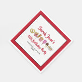 Carnaval Circus State Fair Foods Verjaardagsfeest Servet (Hoek)