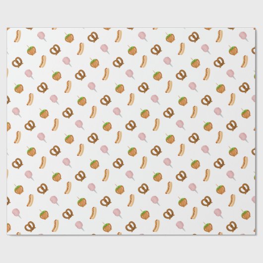 Carnaval Circus State Fair Snacks Inpakpapier (Vlak)