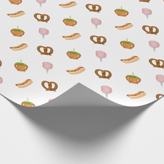 Carnaval Circus State Fair Snacks Inpakpapier (Hoek)