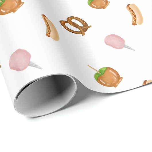 Carnaval Circus State Fair Snacks Inpakpapier (Rol Hoek)