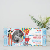 Carnaval Circus Stilt Walker Verjaardag Kaart (Staand voorkant)