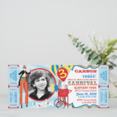 Carnaval Circus Stilt Walker Verjaardag Kaart (Staand voorkant)