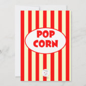 Carnaval Circus Streep Baby shower Uitnodiging (Achterkant)