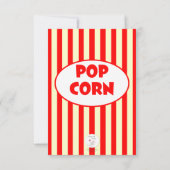 Carnaval Circus Streep Baby shower Uitnodiging (Achterkant)