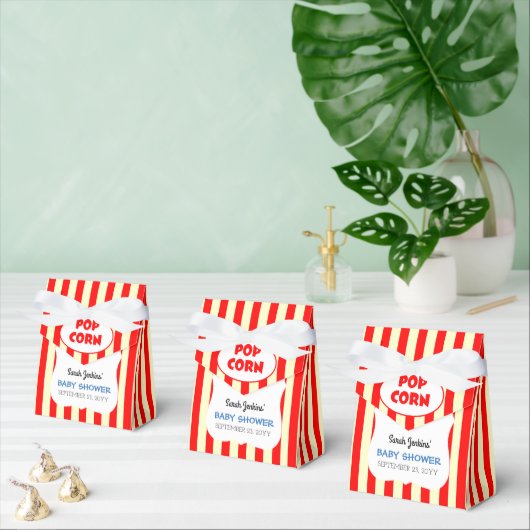 Carnaval Circus Stripe Baby shower Bedankdoosjes (Meervoudige)