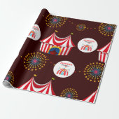 Carnaval Circus Verjaardag Cadeaupapier (Uitgerold)