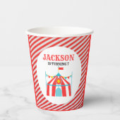 Carnaval Circus Verjaardag Papieren Bekers (Voorkant)