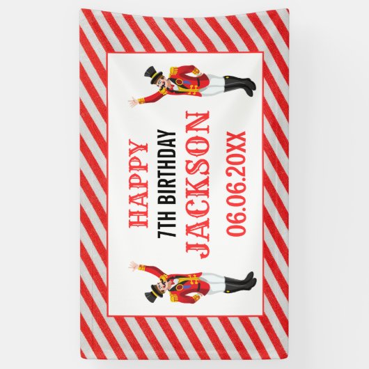 Carnaval Circus Verjaardag Spandoek (Verticaal)